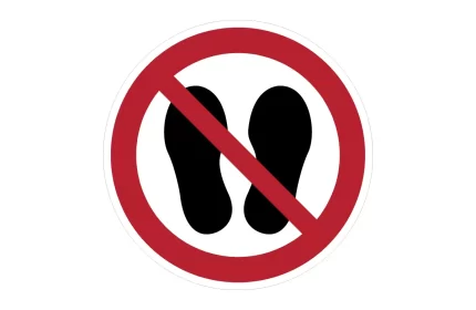 ISO 7010 P024 Do Not Walk Or Stand Here Sign CAD Block