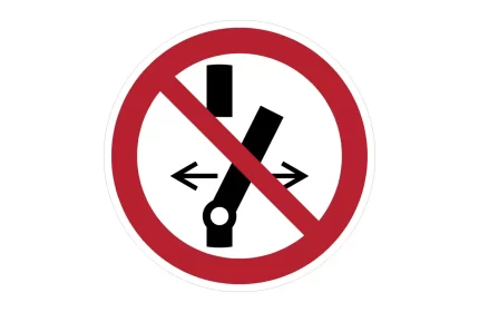 ISO 7010 P031 Do Not Alter The State Of The Switch Sign CAD Block