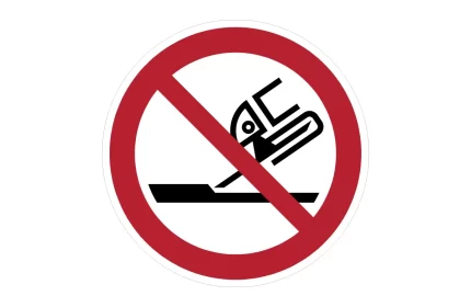 ISO 7010 P032 Do Not Use For Face Grinding Sign CAD Block