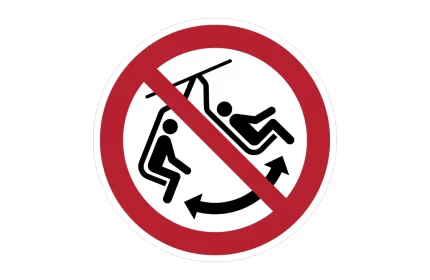 ISO 7010 P038 Do Not Swing The Chair Sign CAD Block
