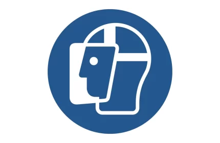 ISO 7010 M013 Wear A Face Shield Sign CAD Block