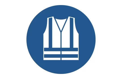 ISO 7010 M015 Wear High-Visibility Clothing Sign CAD Block