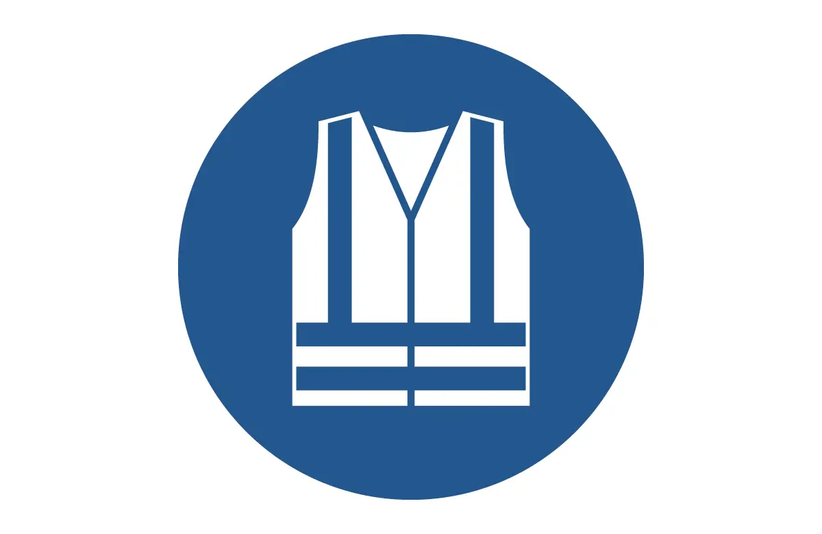ISO 7010 M015 Wear High-Visibility Clothing Sign CAD Block
