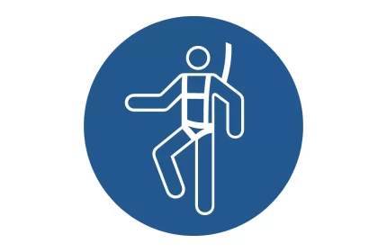 ISO 7010 M018 Wear A Safety Harness Sign CAD Block