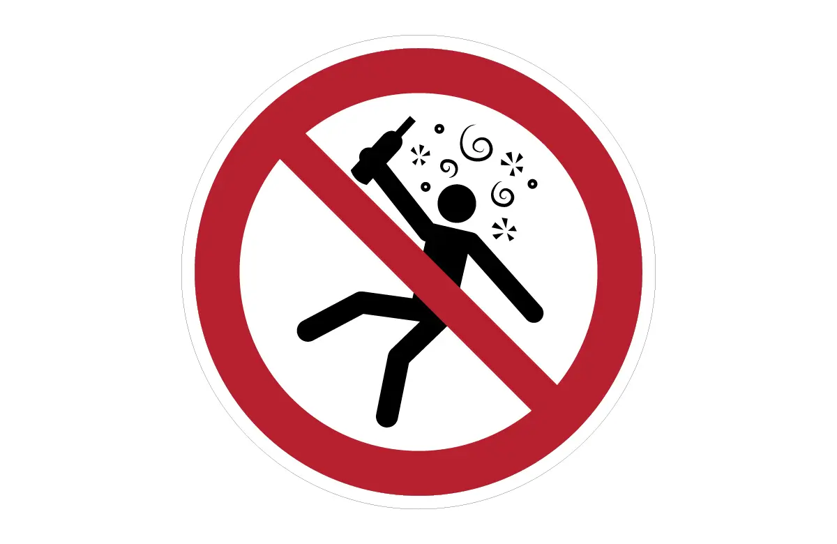 ISO 7010 P043 Not For People In The state Of Intoxication Sign CAD Block