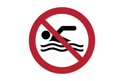 ISO 7010 P049 No Swimming Sign CAD Block
