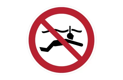 ISO 7010 P050 No Snorkelling Sign CAD Block