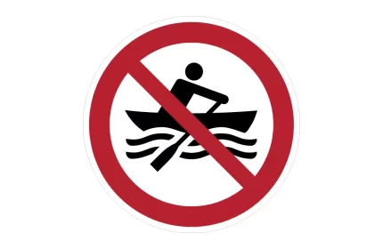 ISO 7010 P055 No Manually Powered Craft Sign CAD Block