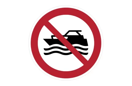 ISO 7010 P056 No Mechanically Powered Craft Sign CAD Block