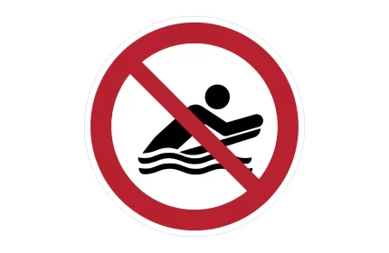 ISO 7010 P063 No Body Boarding Sign CAD Block