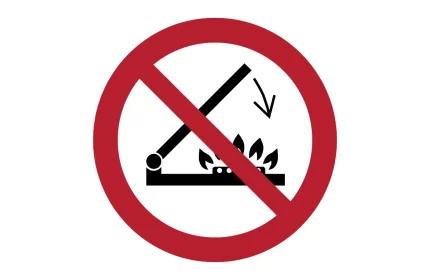 ISO 7010 P073 Do Not Shut Lid When Burners Are Operating Sign CAD Block