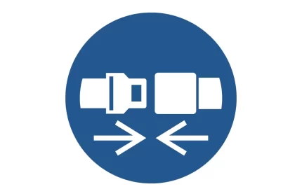 ISO 7010 M020 Wear Safety Belts Sign CAD Block