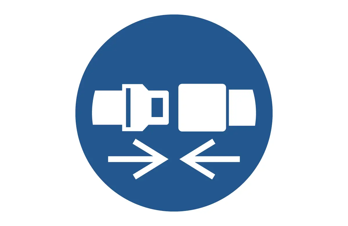 ISO 7010 M020 Wear Safety Belts Sign CAD Block