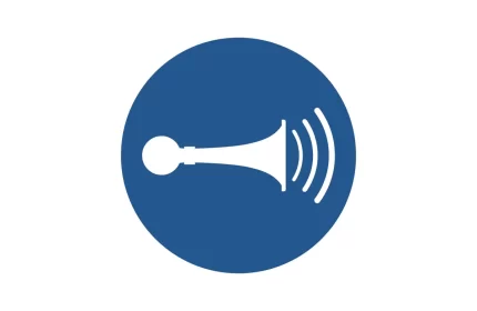 ISO 7010 M029 Sound Horn Sign CAD Block