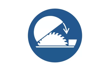 ISO 7010 M031 Use Table Saw Adjustable Guard Sign CAD Block