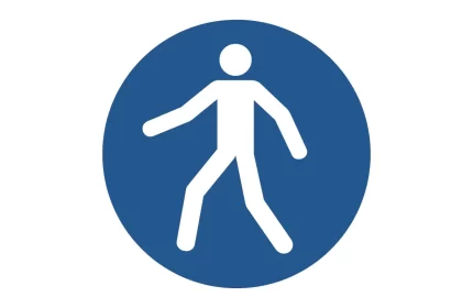 ISO 7010 M024 Use This Walkway Sign CAD Block