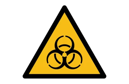 ISO 7010 W009 Biological Hazard Warning Sign CAD Block