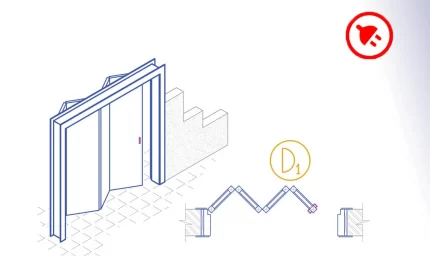 Wood Folding Door AutoCAD Autolisp