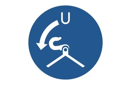 ISO 7010 M042 Release Falls in Launch Sequence Sign CAD Block