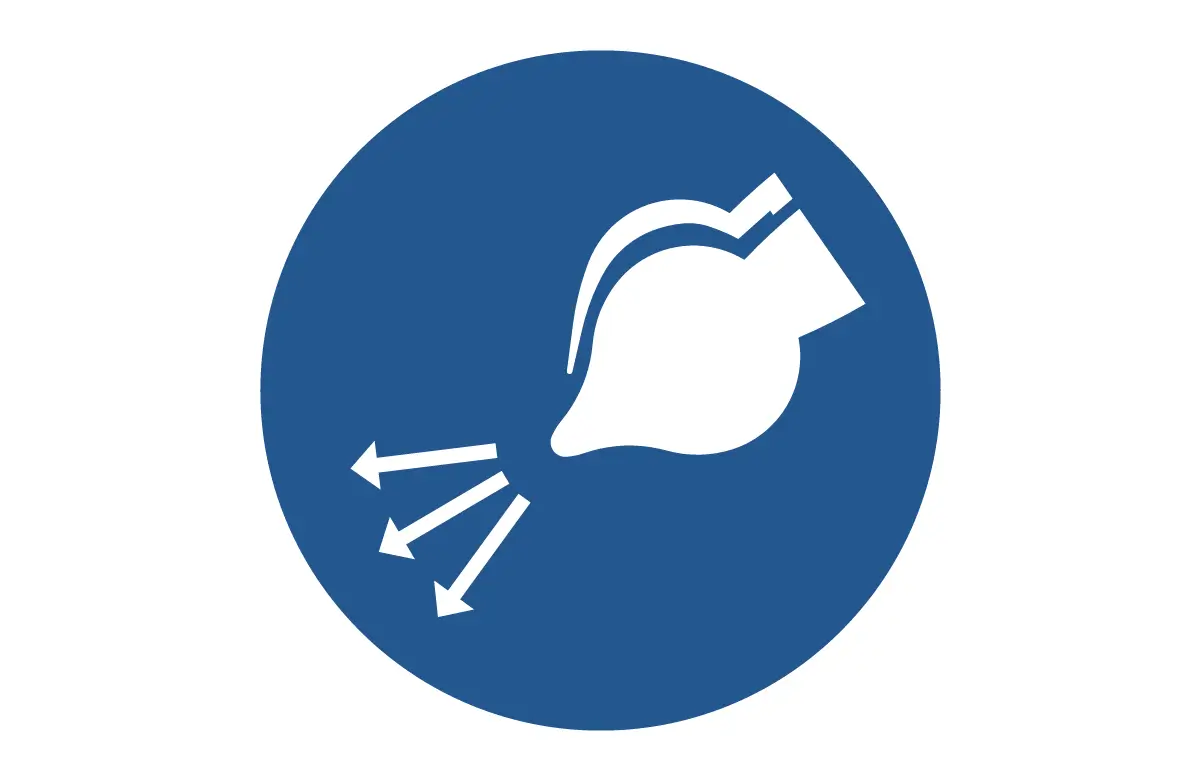 ISO 7010 M044 Start Air Supply in Launch Sequence Sign CAD Block