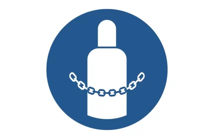 ISO 7010 M046 Secure Gas Cylinders Sign CAD Block