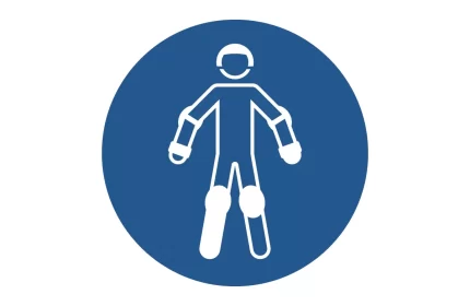 ISO 7010 M049 Wear Protective Roller Sport Equipment Sign CAD Block available in DWG, PDF, and SVG formats – Mandatory Safety Symbol