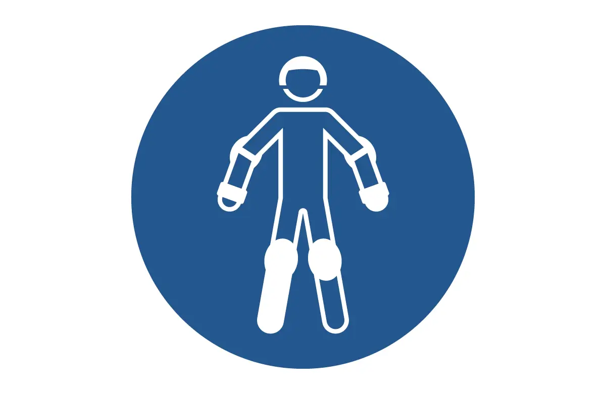 ISO 7010 M049 Wear Protective Roller Sport Equipment Sign CAD Block available in DWG, PDF, and SVG formats – Mandatory Safety Symbol