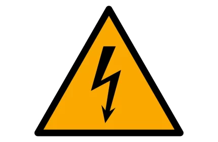 ISO 7010 W012 Electricity Hazard Warning Sign CAD Block