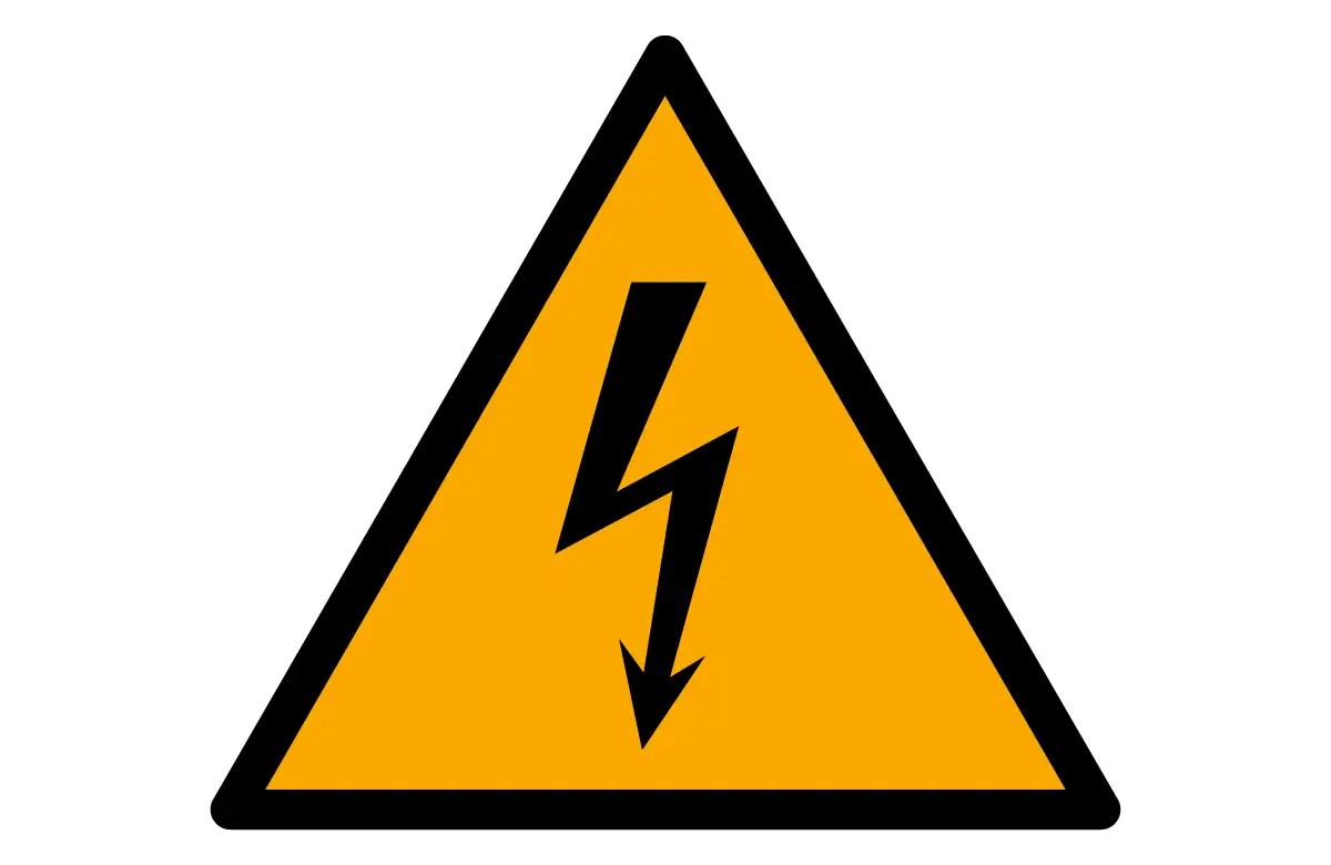 ISO 7010 W012 Electricity Hazard Warning Sign CAD Block