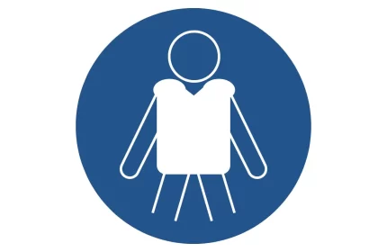 ISO 7010 M053 Wear Personal Flotation Devices Sign Drawings (DWG, PDF, SVG)