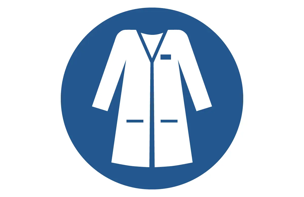 ISO 7010 M059 Wear Laboratory Coat Sign CAD Drawings(DWG, PDF, SVG)