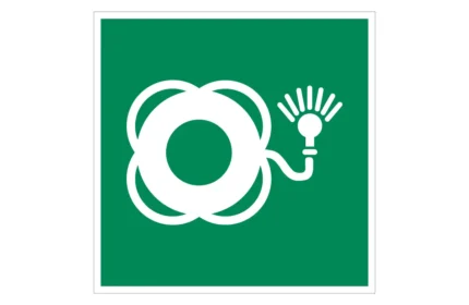 ISO 7010 E042 Lifebuoy With Light Sign CAD Drawings (DWG, SVG, DXF)
