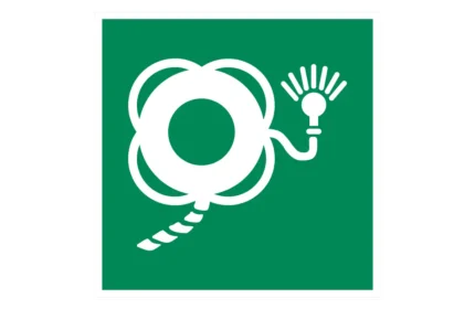 ISO 7010 E043 Lifebuoy With Line and Light Sign CAD Drawings (DWG, SVG, DXF)