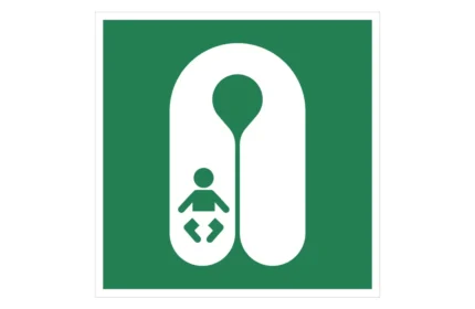 ISO 7010 E046 Infant's Lifejacket Sign CAD Drawings (DWG, SVG, DXF)