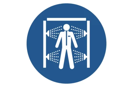 ISO 7010 M072 Use Decontamination Shower Sign CAD Drawings(DWG, PDF, SVG)