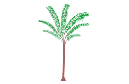 Manicaria Saccifera Tree Elevation View Drawings (DWG, PDF, SVG) Formats.