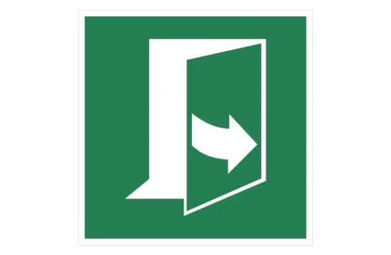 ISO 7010 E057 Door opens by pulling on the left-hand side Sign CAD Drawings (DWG, SVG, DXF)