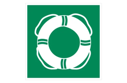 ISO 7010 E061 Water Life-Saving Equipment Sign CAD Drawings (DWG, SVG, PDF)
