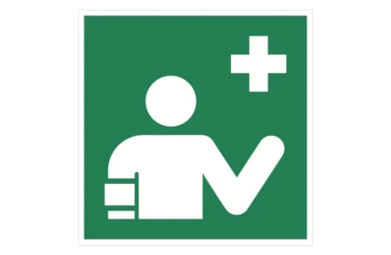 ISO 7010 E064 First Aid Responder Sign CAD Drawings (DWG, SVG, PDF)