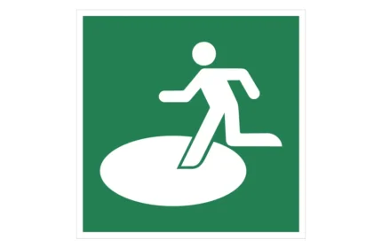 ISO 7010 E065 Natural Disaster Outdoor Refuge Area Sign CAD Drawings (DWG, SVG, PDF)