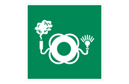 ISO 7010 E068 Lifebuoy With Light and Smoke Sign CAD Drawings (DWG, SVG, PDF)