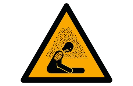 ISO 7010 W041 Asphyxiating Atmosphere Warning Sign Drawings (DWG, PDF, SVG)