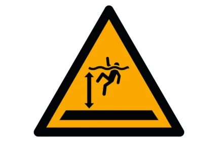 ISO 7010 W047 Deep water Warning Sign CAD Block (DWG, PDF, SVG)