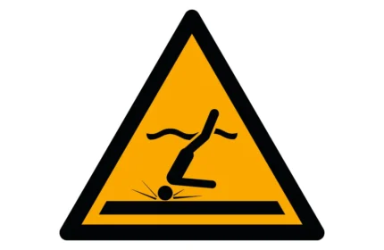 ISO 7010 W048 Shallow Water (diving) Warning Sign CAD Drawing (DWG, PDF, SVG)