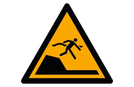 ISO 7010 W050 Sudden Drop in Swimming or Leisure Pools Sign CAD Block (DWG, PDF, SVG)