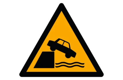 ISO 7010 W051 Unprotected Edge Warning Sign CAD Block (DWG, PDF, SVG)