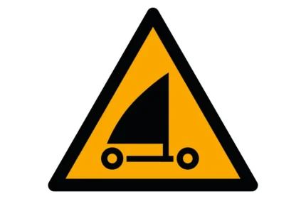 ISO 7010 W059 Sand Yachting Warning Sign CAD Drawings (DWG, SVG, PDF)