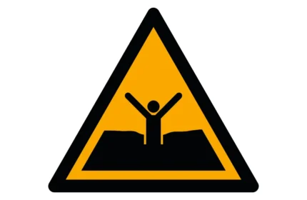 ISO 7010 W061 Quicksand or Deep Mud Warning Sign CAD Drawings (DWG, SVG, PDF)