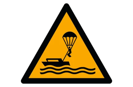 ISO 7010 W063 Parasailing Warning Sign CAD Drawings (DWG, SVG, PDF)