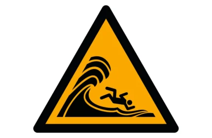 ISO 7010 W065 High Surf or Large Breaking Waves Warning Sign CAD Drawings (DWG, SVG, PDF)